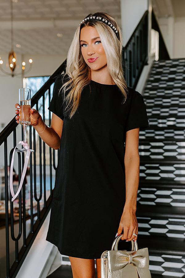 Sweetly Simple Mini Dress in Black Product Image