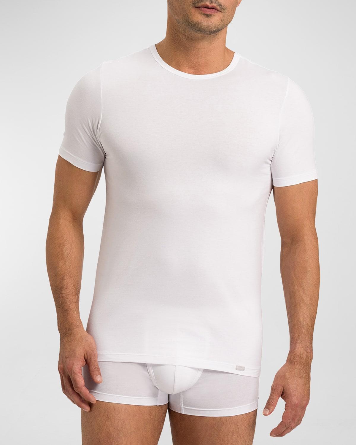 Hanro Essentials Cotton Stretch Solid Tees, Pack of 2 Product Image