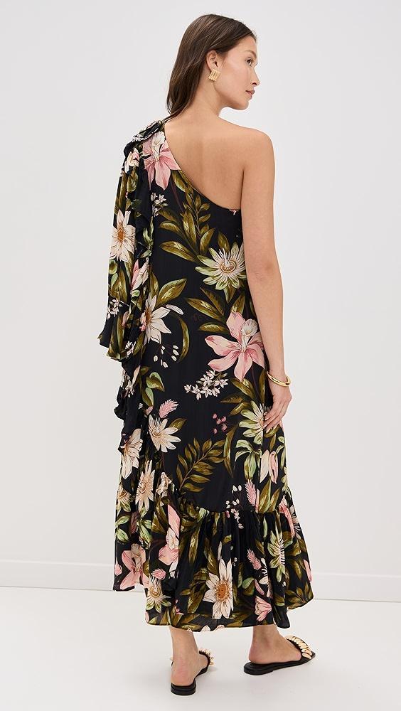 FARM Rio One Shoulder Ruffled Maxi Dress | Shopbop Product Image