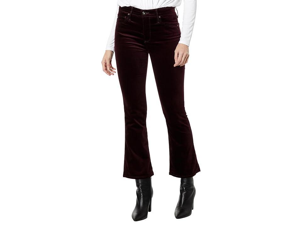 AG Farrah High Waist Crop Bootcut Velvet Pants Product Image