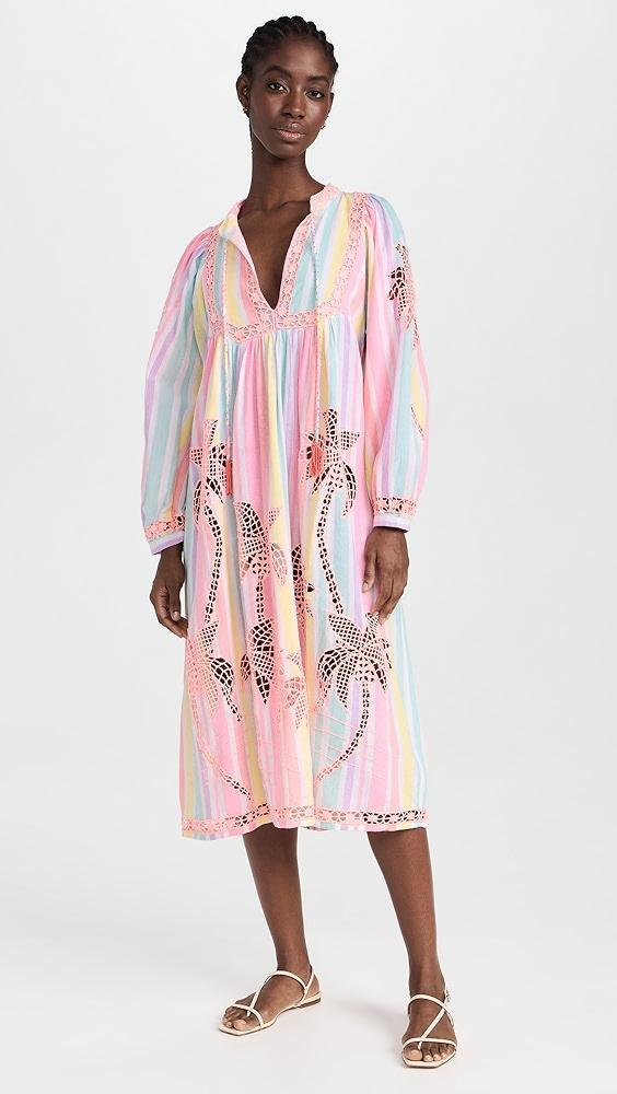 FARM Rio Embroidered Coconut Richillieu Cover Up | Shopbop Product Image