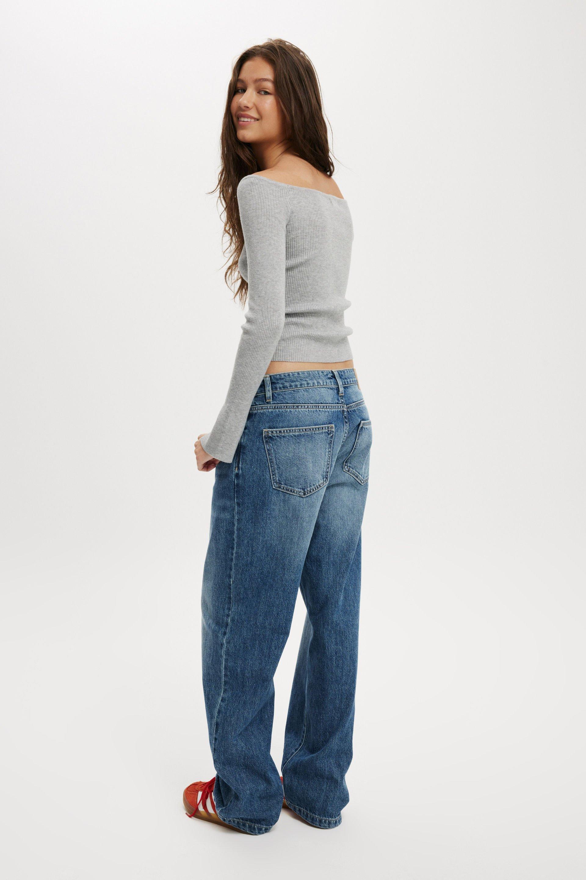 Low Rise Straight Jean Product Image