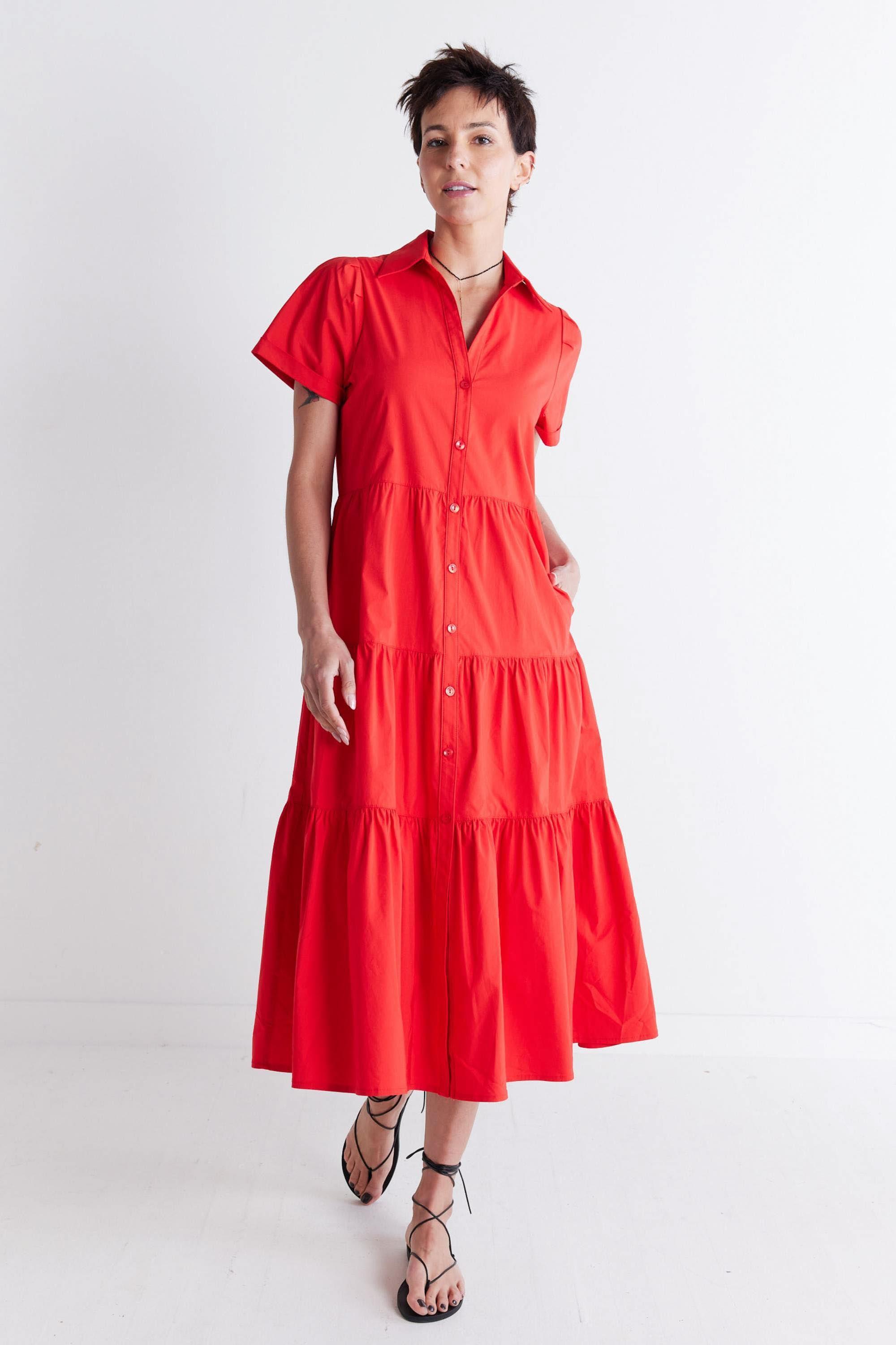 Breaking Free Long Poplin Dress Product Image