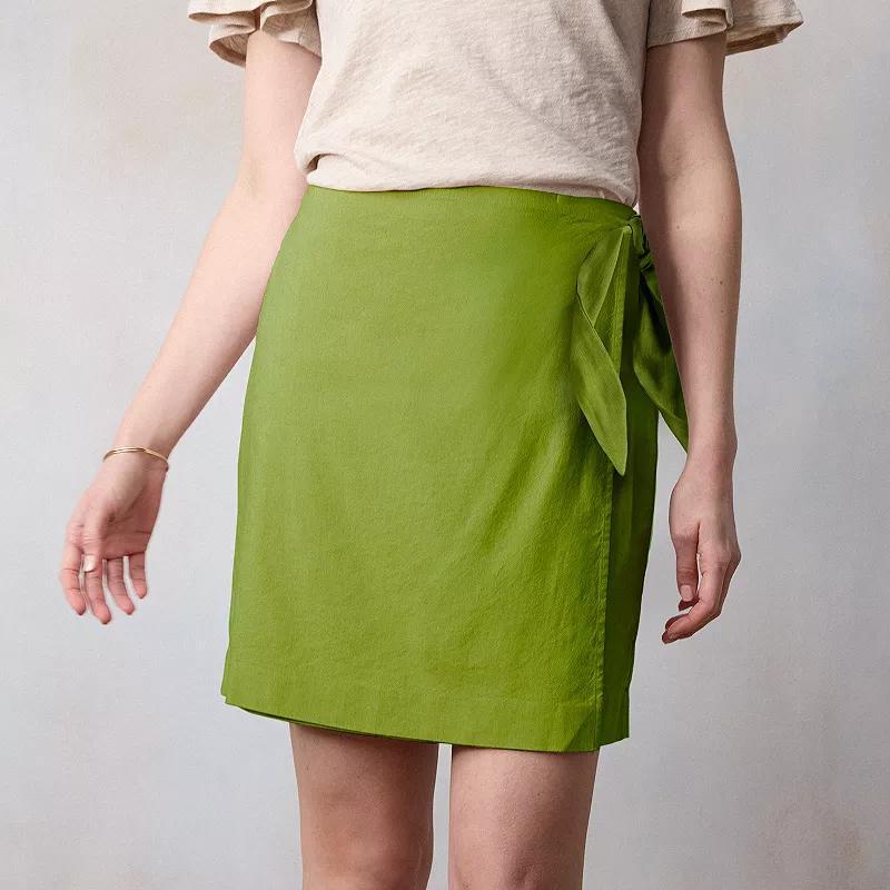 Petite LC Lauren Conrad Sarong Wrap Mini Skirt, Womens Product Image