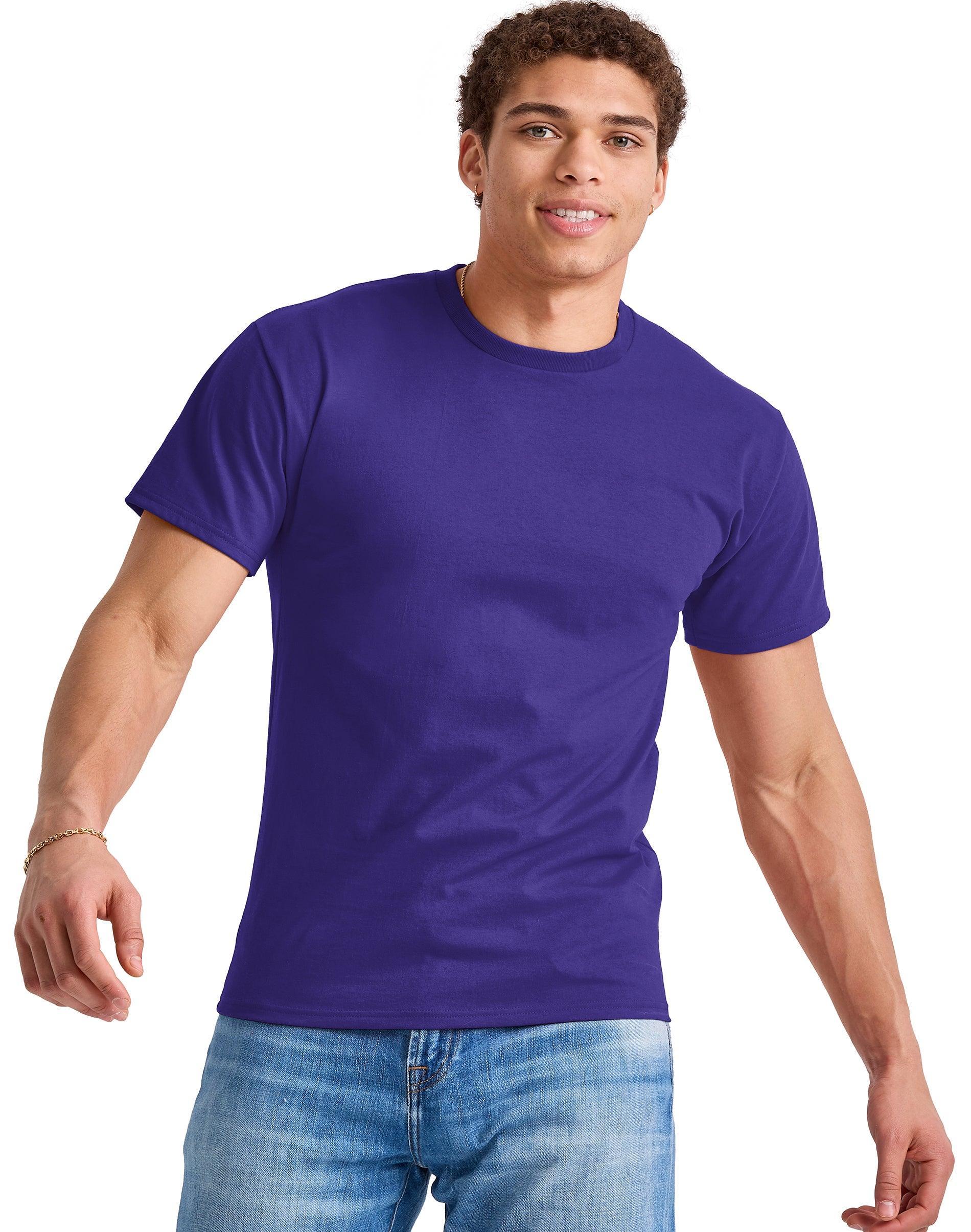 Hanes Essentials Mens Cotton T-Shirt Athletic Navy 3XL Product Image