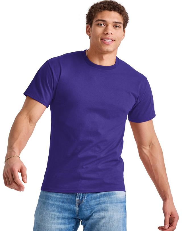 Hanes Essentials Short Sleeve Mens T-Shirt, Cotton Athletic Navy S Product Image