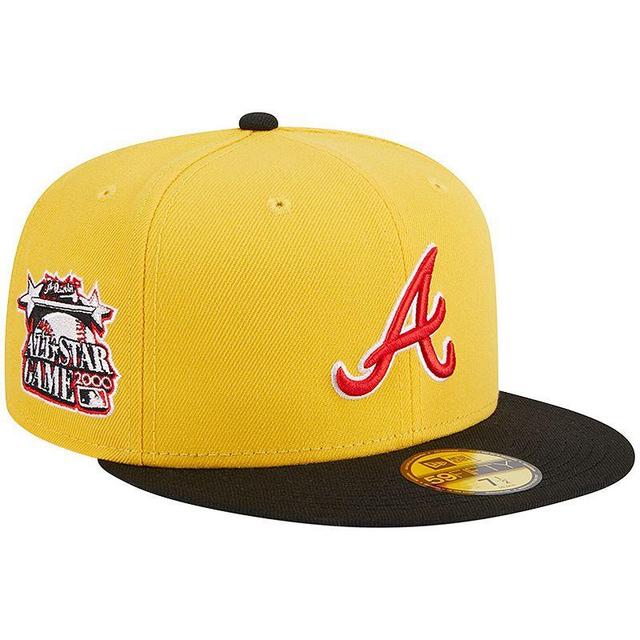 Mens New Era /Black Atlanta Braves Grilled 59FIFTY Fitted Hat Product Image