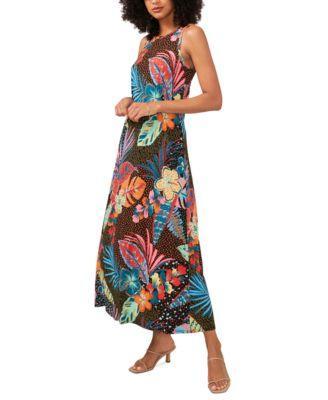 Women's Printed Sleeveless Maxi Dress  Product Image