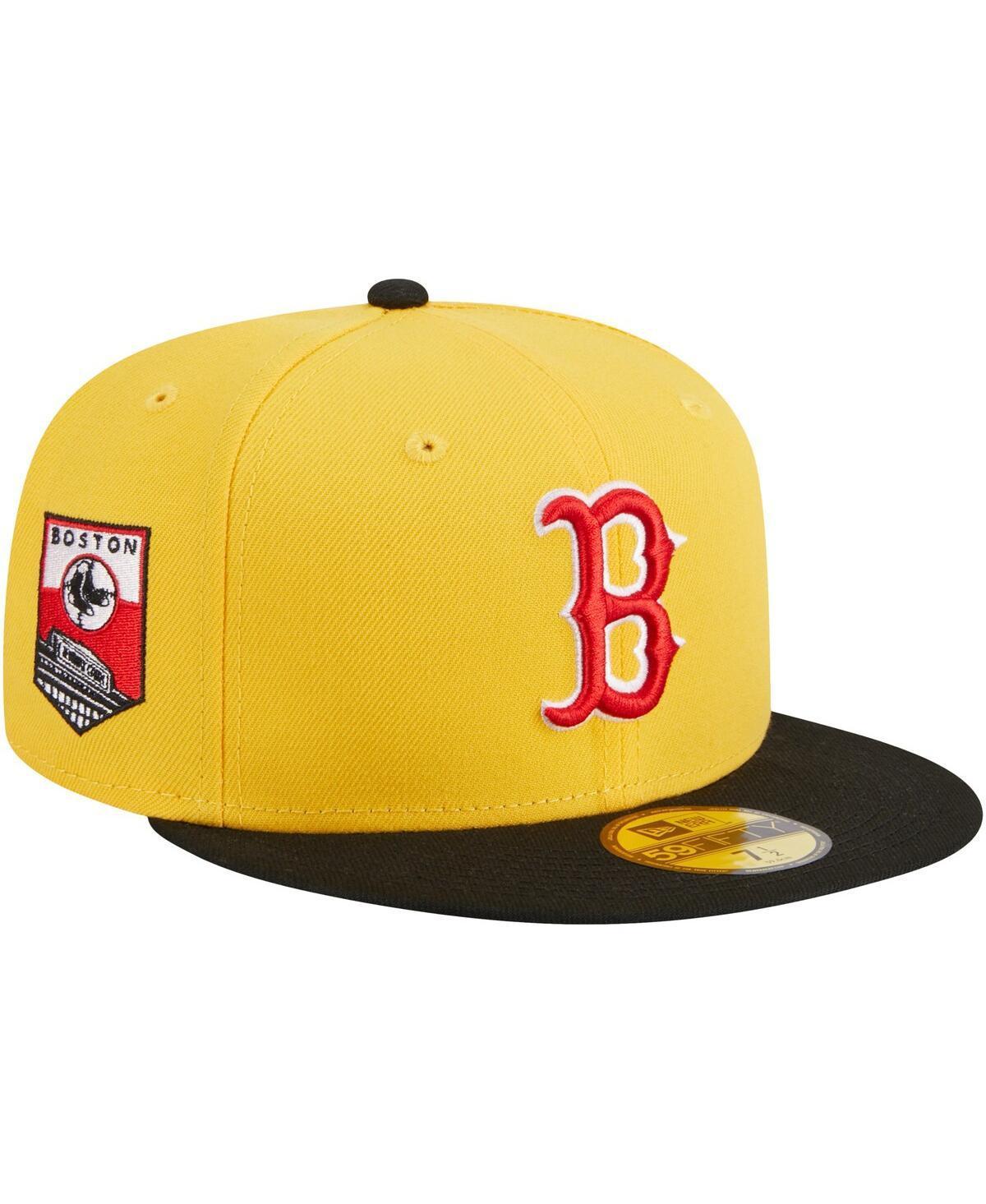 Mens New Era /Black Boston Red Sox Grilled 59FIFTY Fitted Hat Product Image