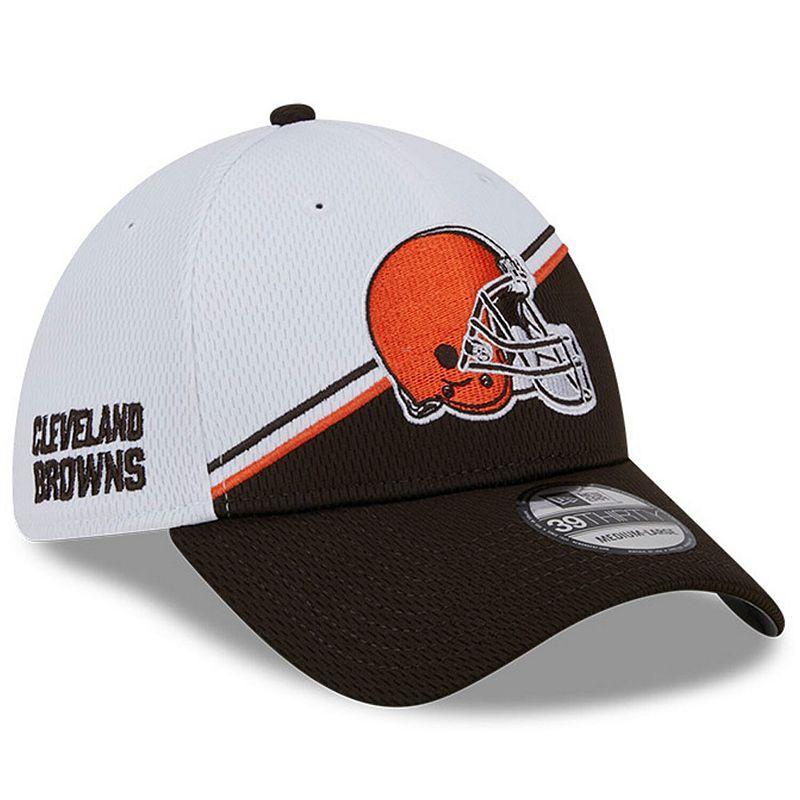 Mens New Era /Brown Cleveland Browns 2023 Sideline 39THIRTY Flex Hat Product Image