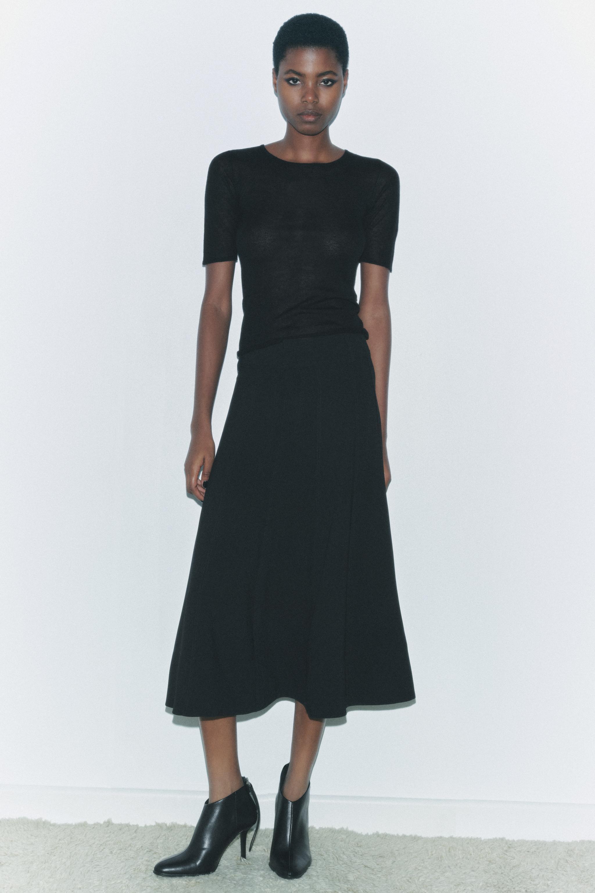 GODET PLEAT MIDI SKIRT ZW COLLECTION product image