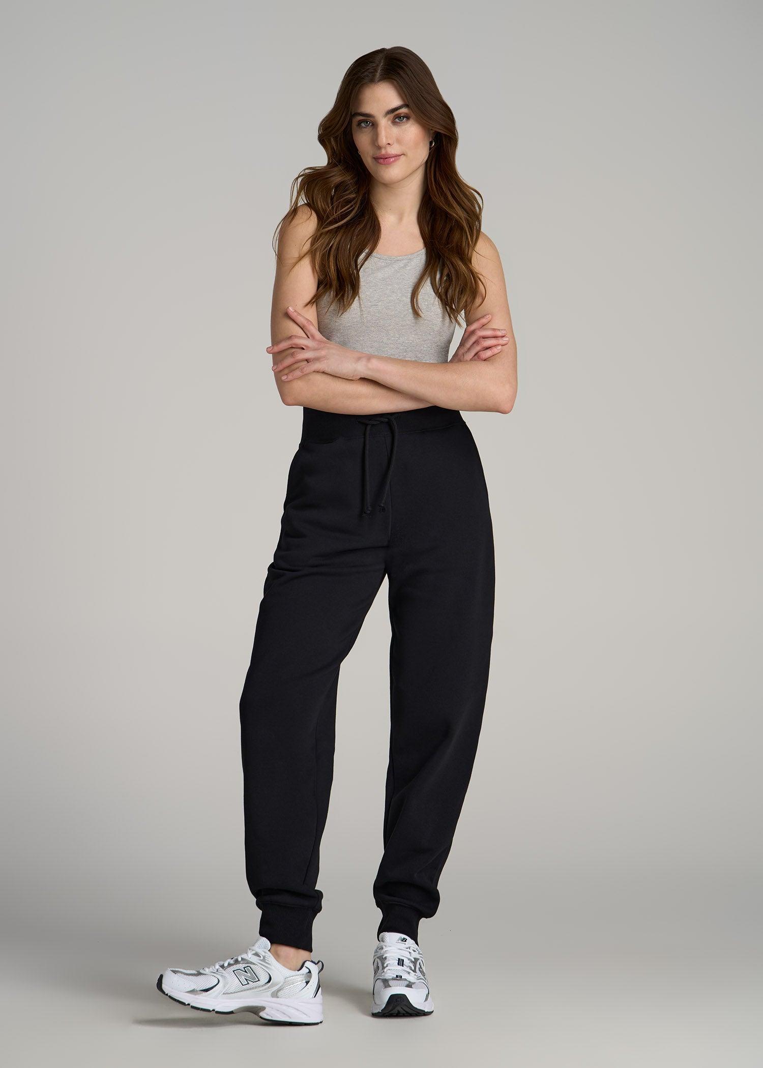 A.T. Basics Athletic Joggers for Tall Women in Black Product Image