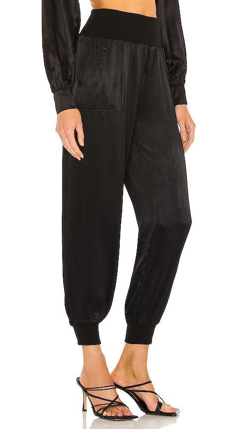 Bobi BLACK Sleek Textured Pant Size L, M, S, XL. Product Image