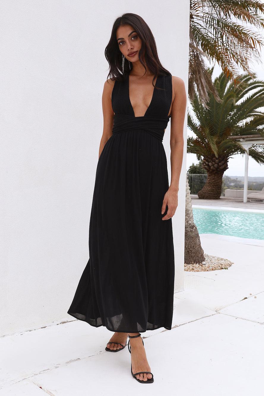 Free Me Maxi Dress Black Product Image