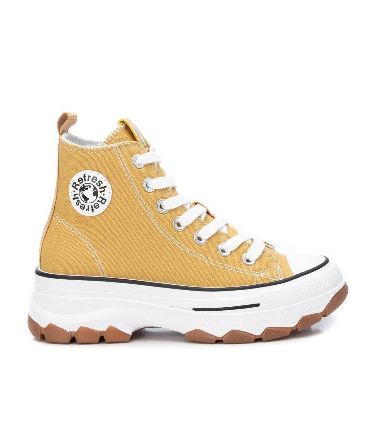 Xti Womens Canvas High-Top Sneakers By Product Image