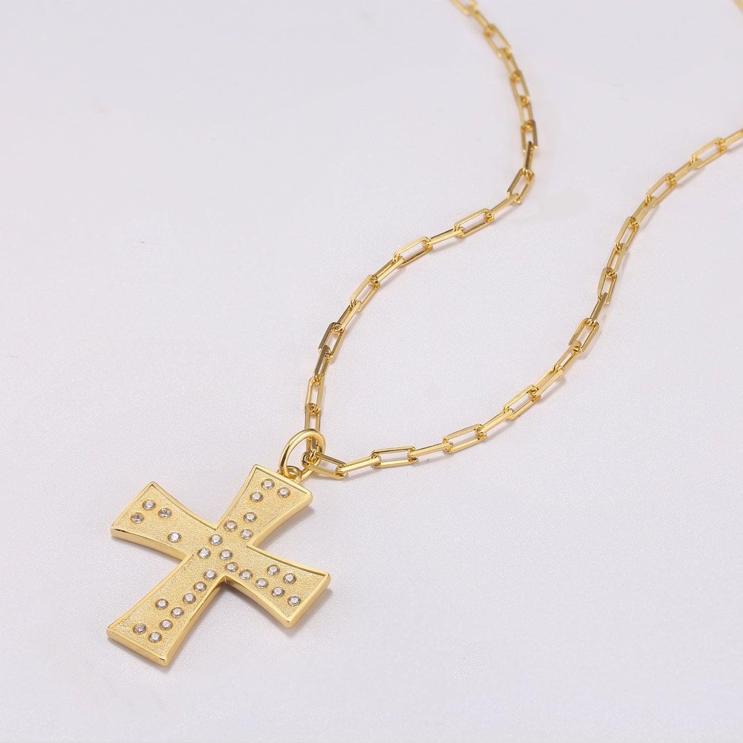 Touchstone Cross Faith/Family Necklace Gold Product Image