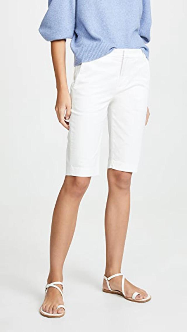 Coin Pocket Bermuda Shorts In Off White Product Image