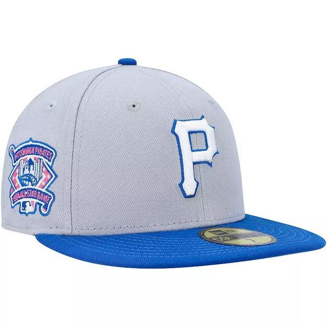 Mens New Era Gray/Blue Pittsburgh Pirates Dolphin 59FIFTY Fitted Hat Product Image