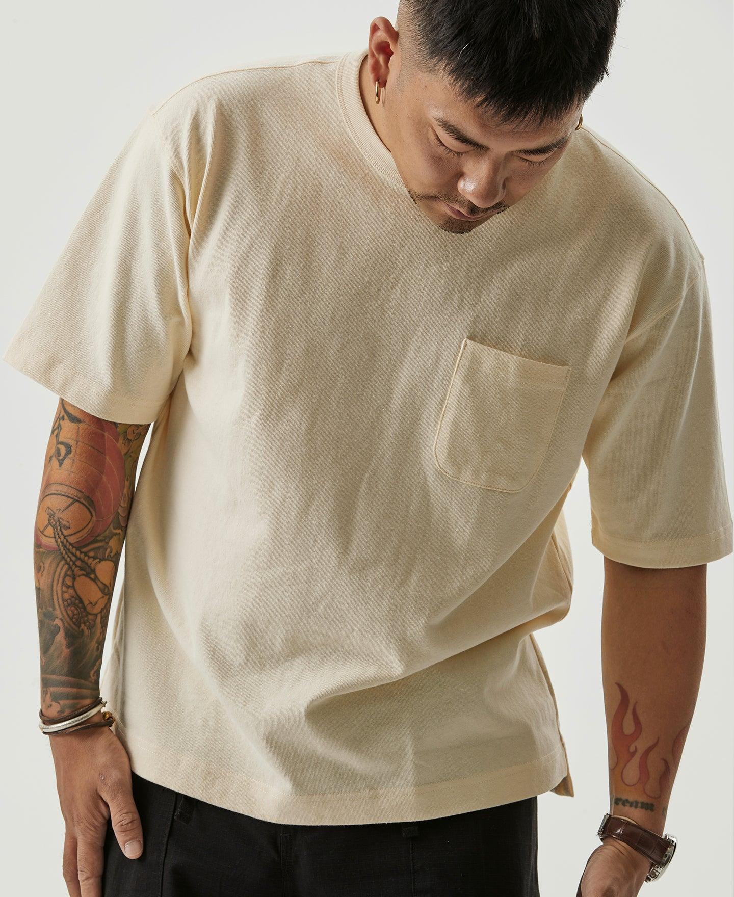 9.8 oz Cotton Classic Pocket T-Shirt - Apricot Product Image