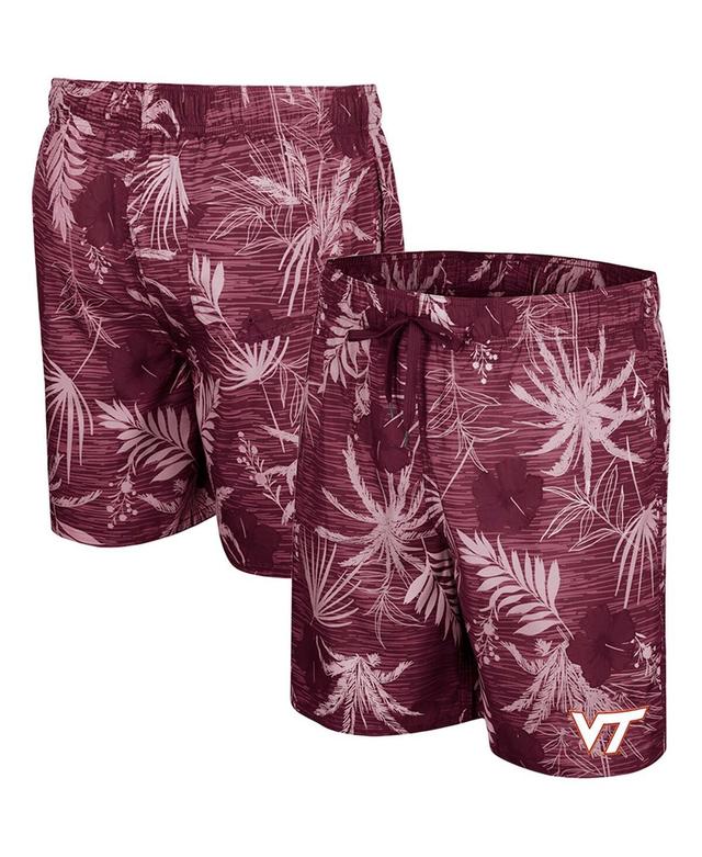 Colosseum Mens Maroon Virginia Tech Hokies What Else is New Swim Shorts Product Image