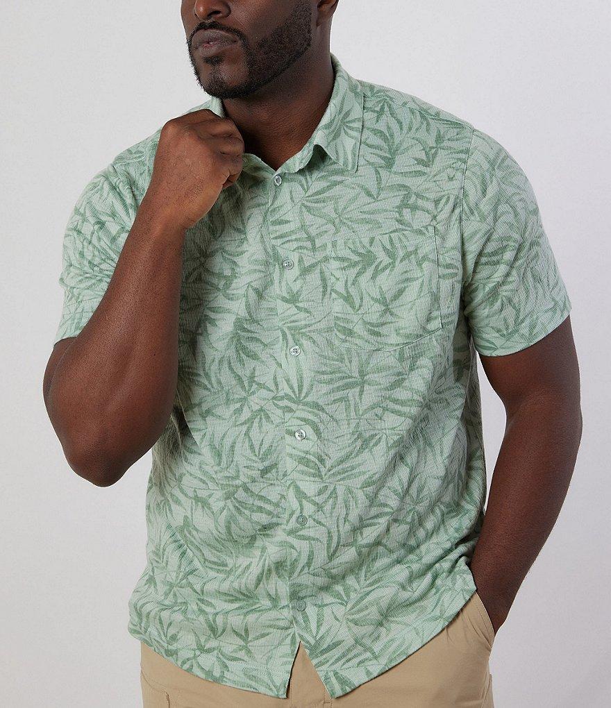 Rainforest Performance Stretch Dockside Print Short Sleeve Woven Shirt Product Image