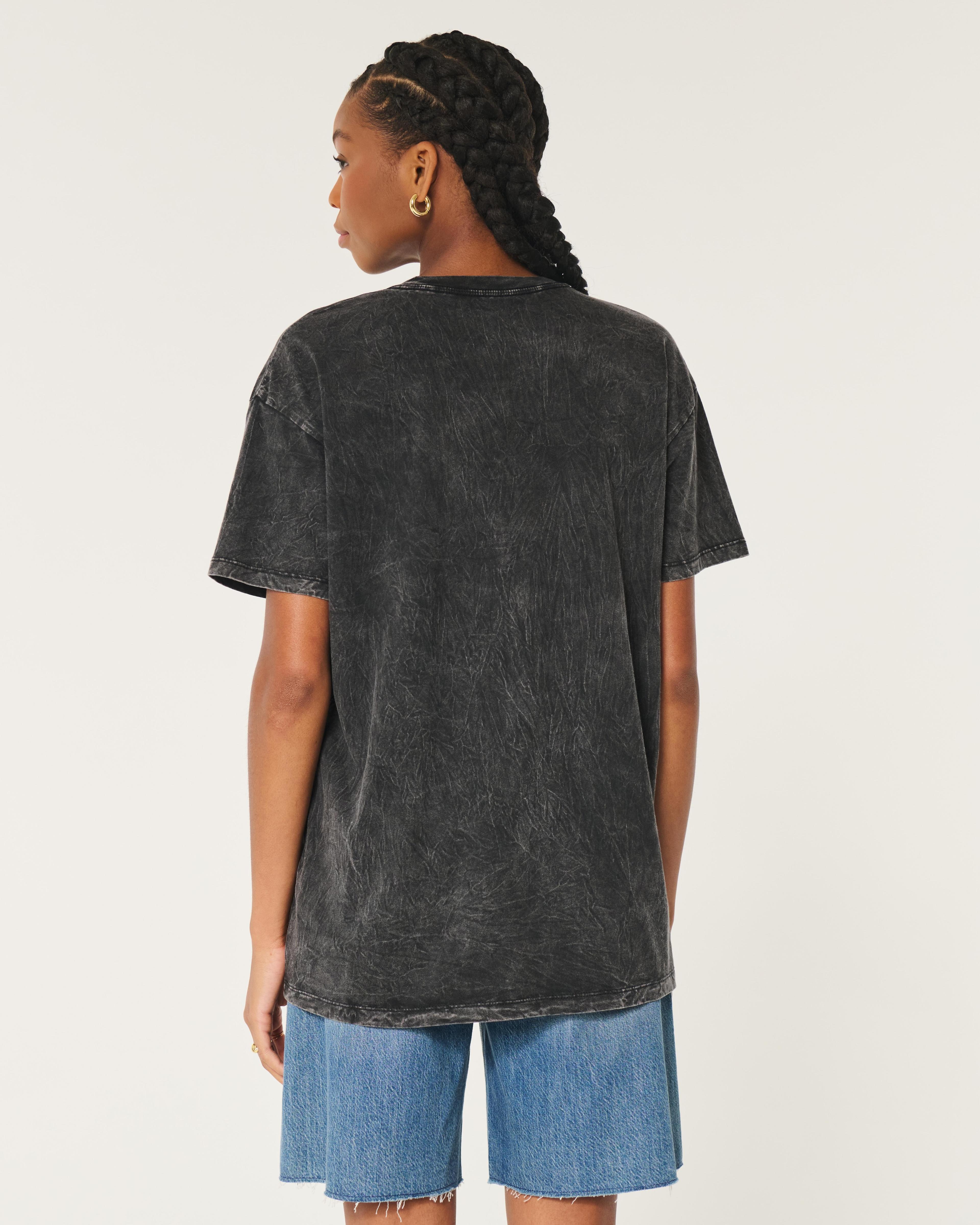 Oversized J'aime Cowboys Graphic Tee Product Image