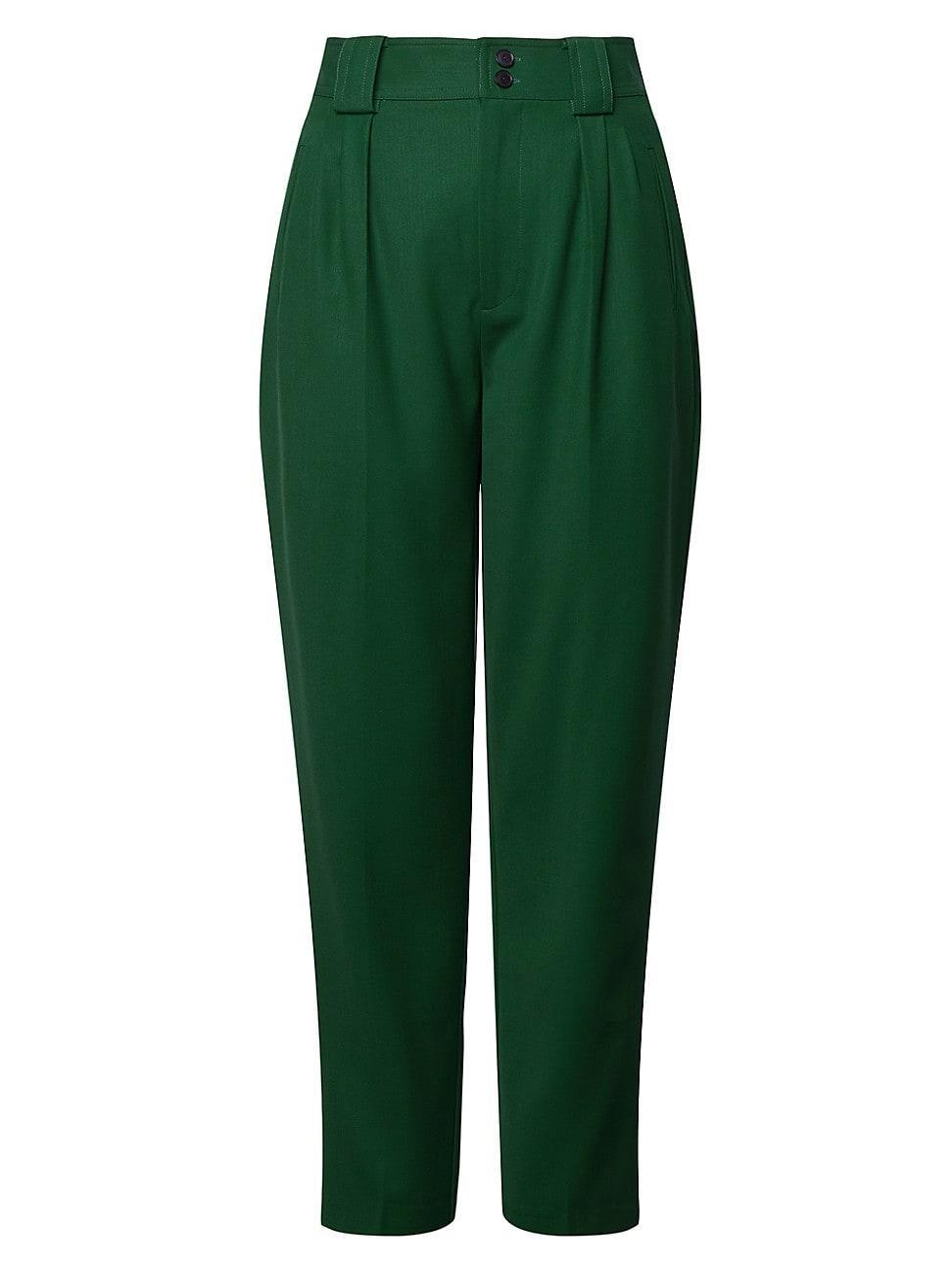 Womens Lincoln Straight-Leg Wool-Blend Trousers Product Image