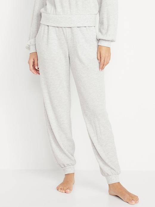 High-Waisted Waffle Lounge Jogger Product Image