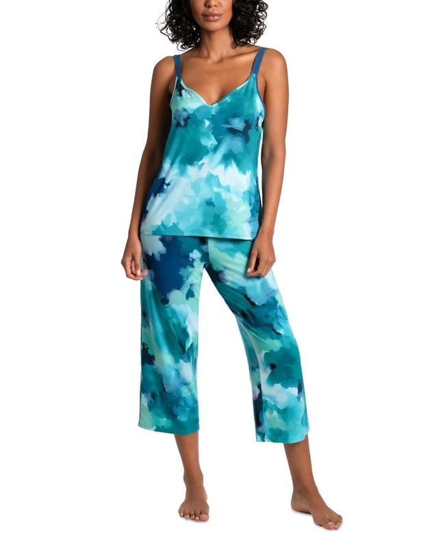 Linea Donatella Womens 2-Pc. Clement Cropped Pajamas Set Product Image