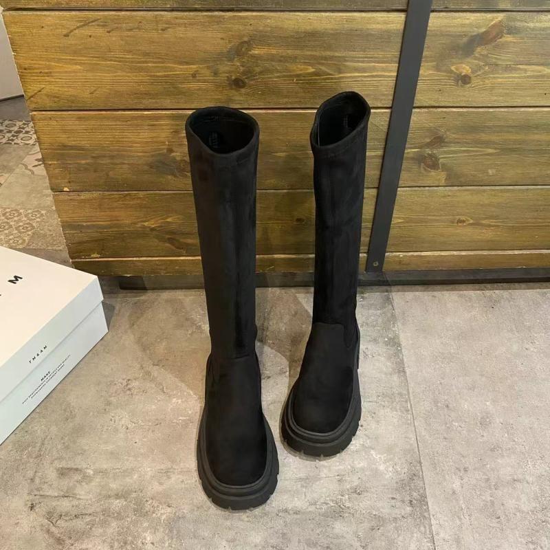 Plain Platform Tall Boots Product Image