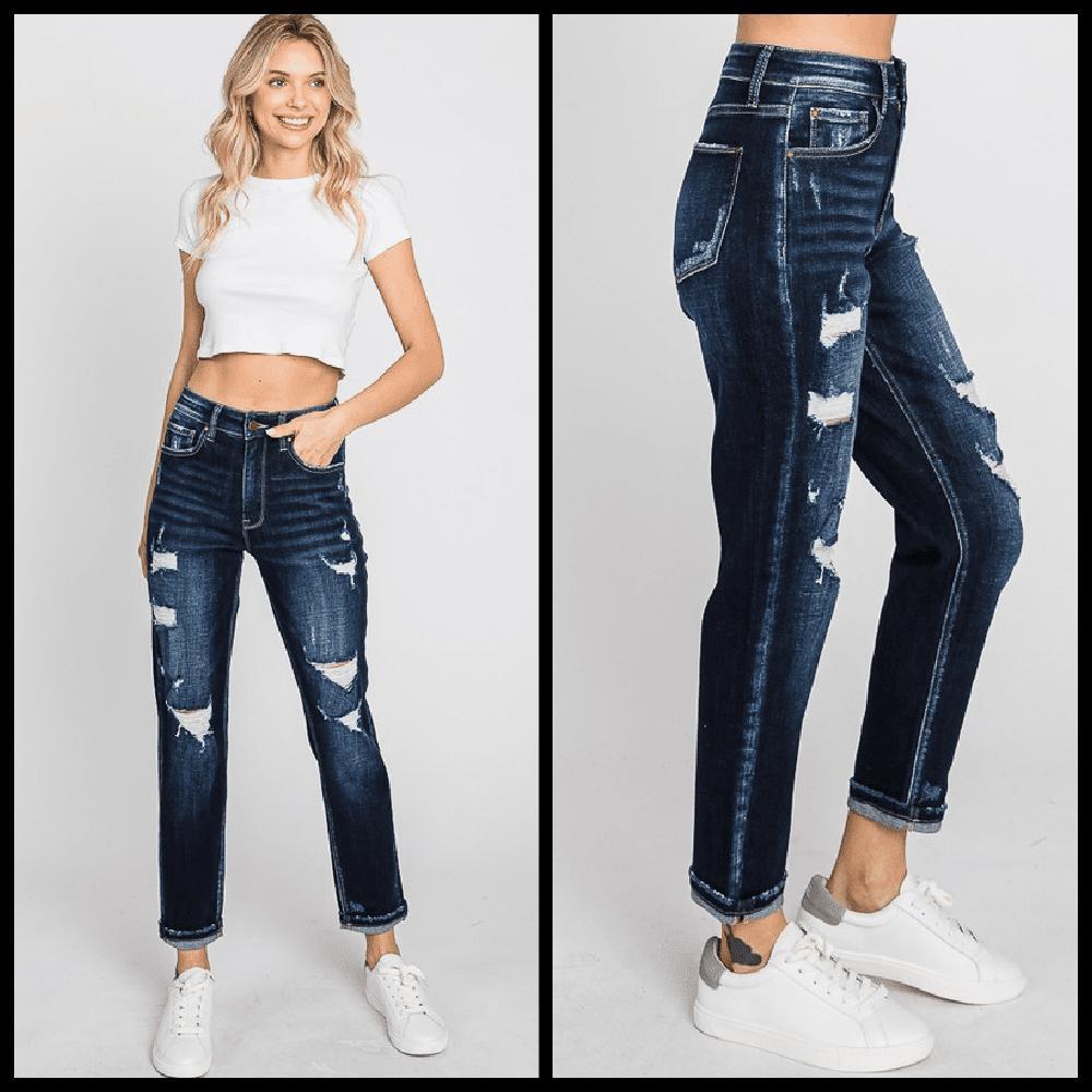 Double Cheeked Up Mom Jeans* product image