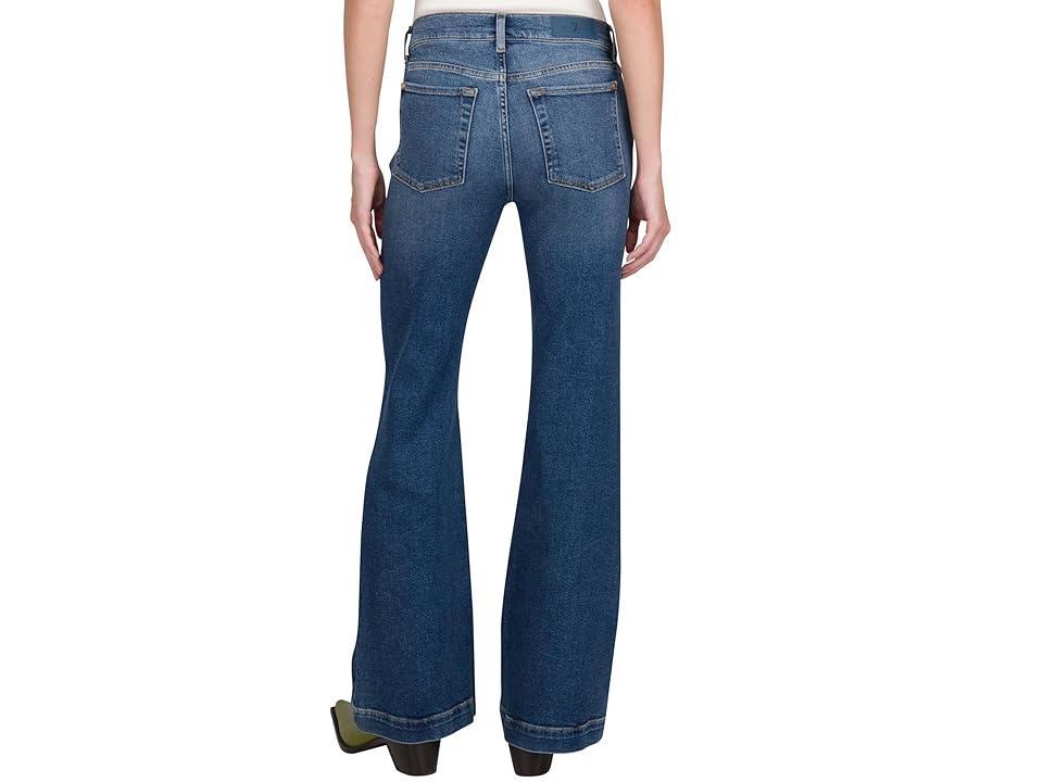 7 For All Mankind Dojo Tailorless Print (Blue Print) Women's Jeans Product Image