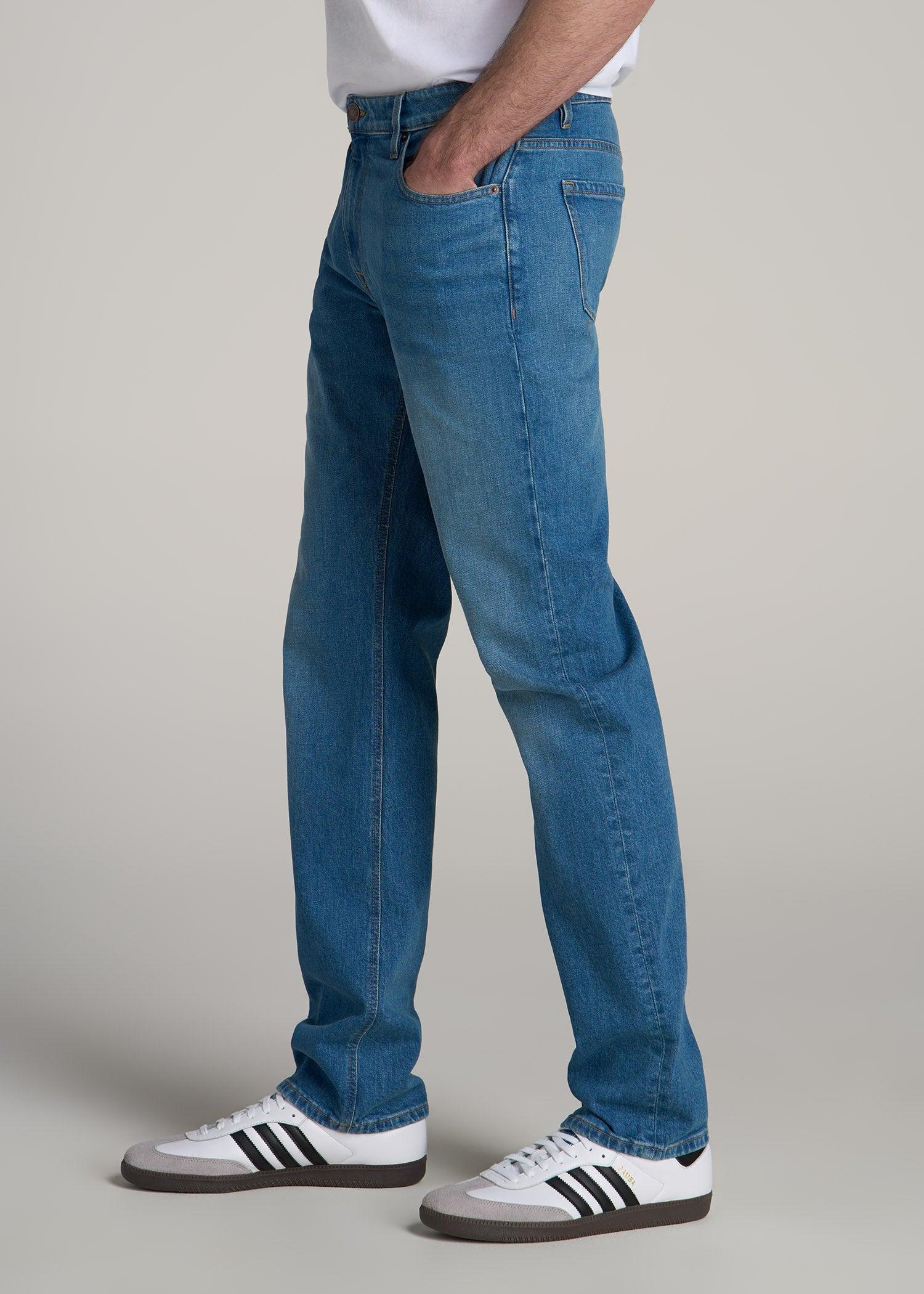 Americana Collection J1 Straight Fit Jeans For Tall Men in Sail Blue Product Image