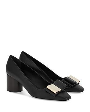 Lena Lambskin Bow Pumps Product Image