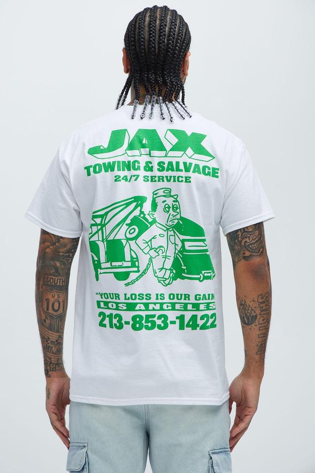 Jax Towing & Salvage Service Short Sleeve Tee - White Product Image