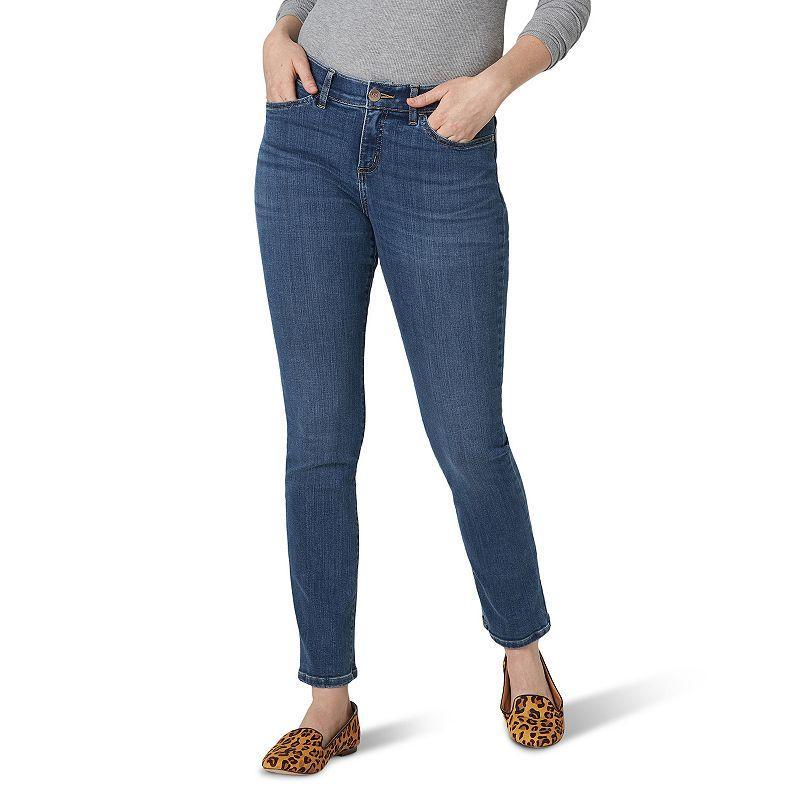 Womens Lee Flex Motion Straight-Leg Jeans product image