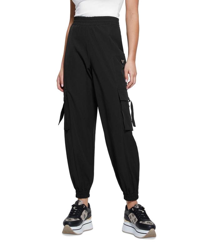 Guess Womens Aurelie Elasticated-Hem Cargo Pants Product Image