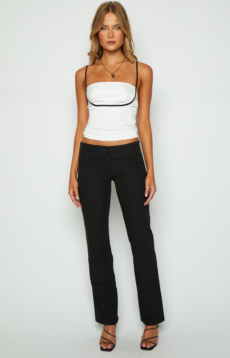 Tamra White Low Back Top Product Image