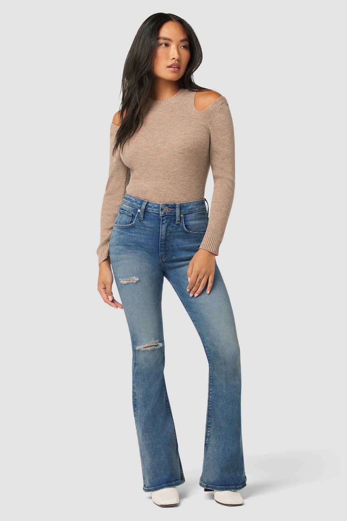 Holly High-Rise Flare Petite Jean Female Product Image