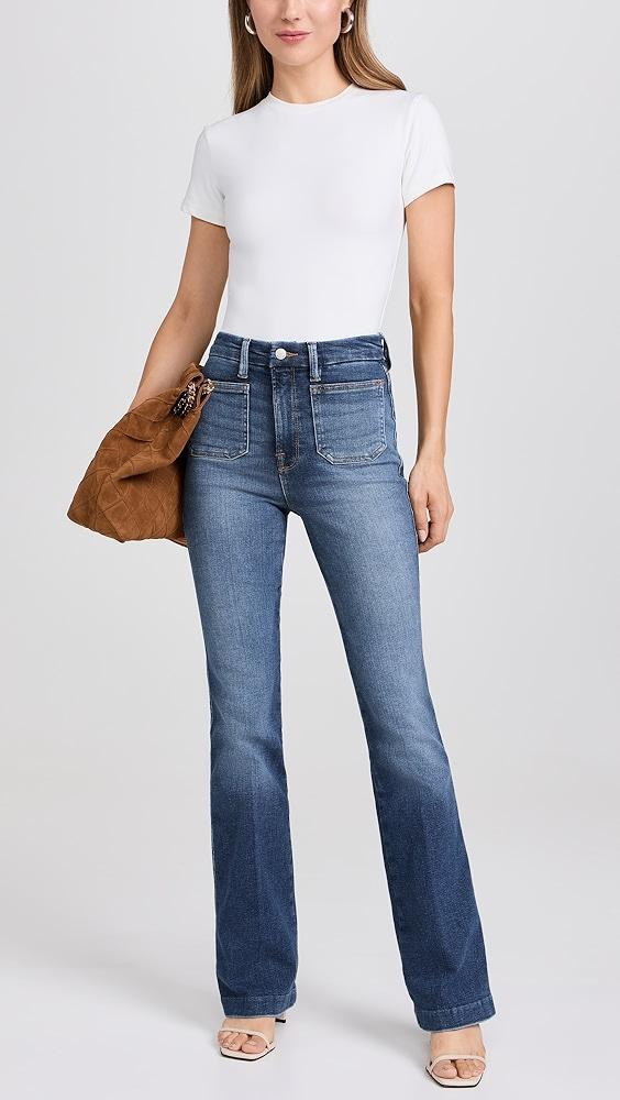 Good American Good Curve Boot Jeans with Patch Pockets | Shopbop Product Image