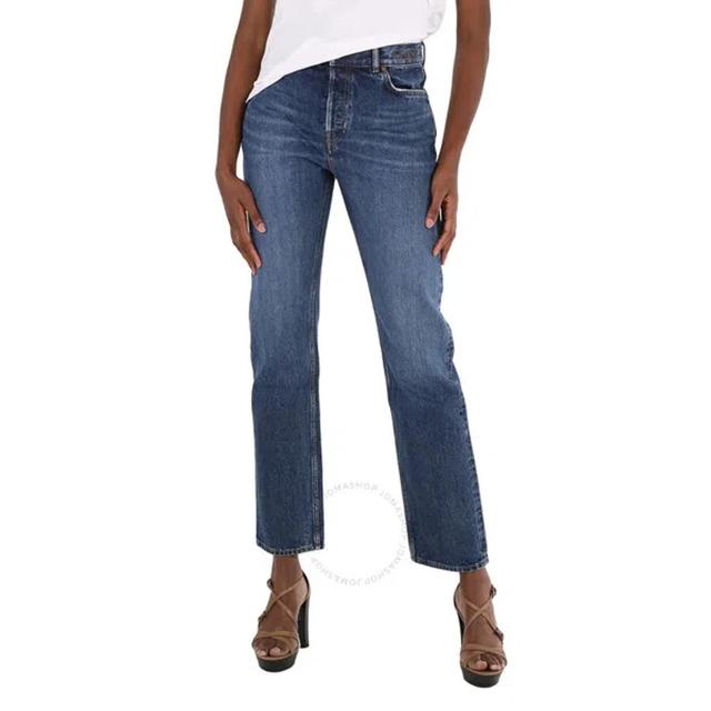 Slim-cut Denim Jeans In Blue Product Image