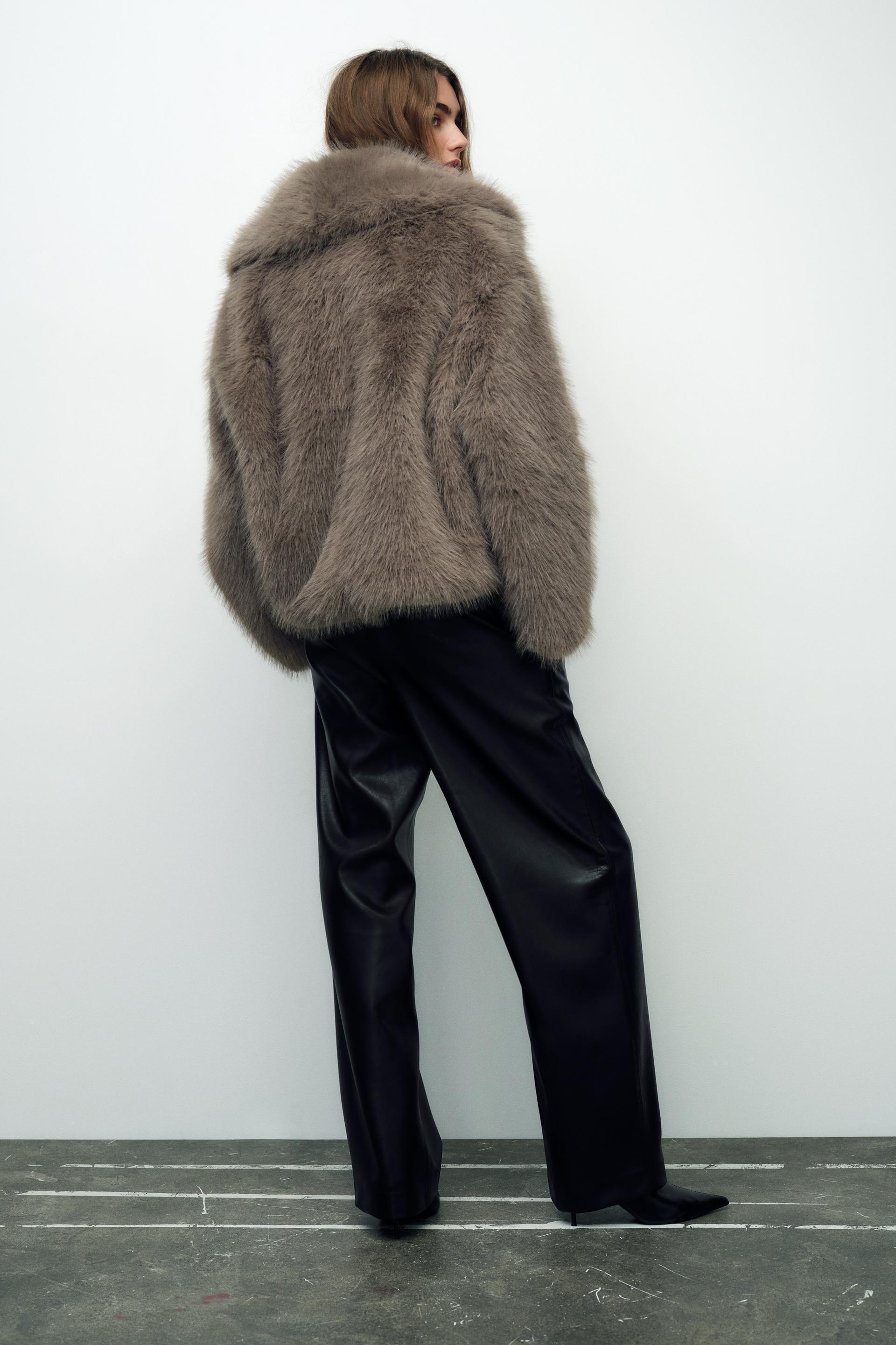 FAUX FUR SHORT COAT Product Image