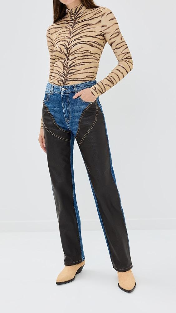 Stella McCartney Tiger Fluid Jersey Turtleneck | Shopbop Product Image