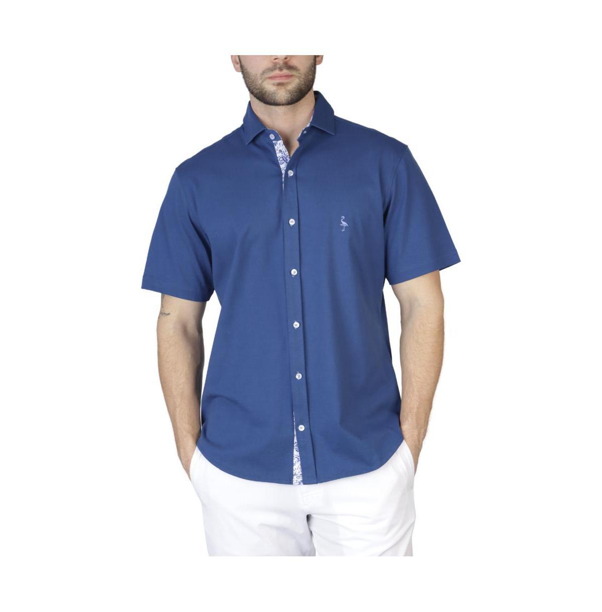 Tailorbyrd Mens Solid Knit Short Sleeve Shirt Product Image