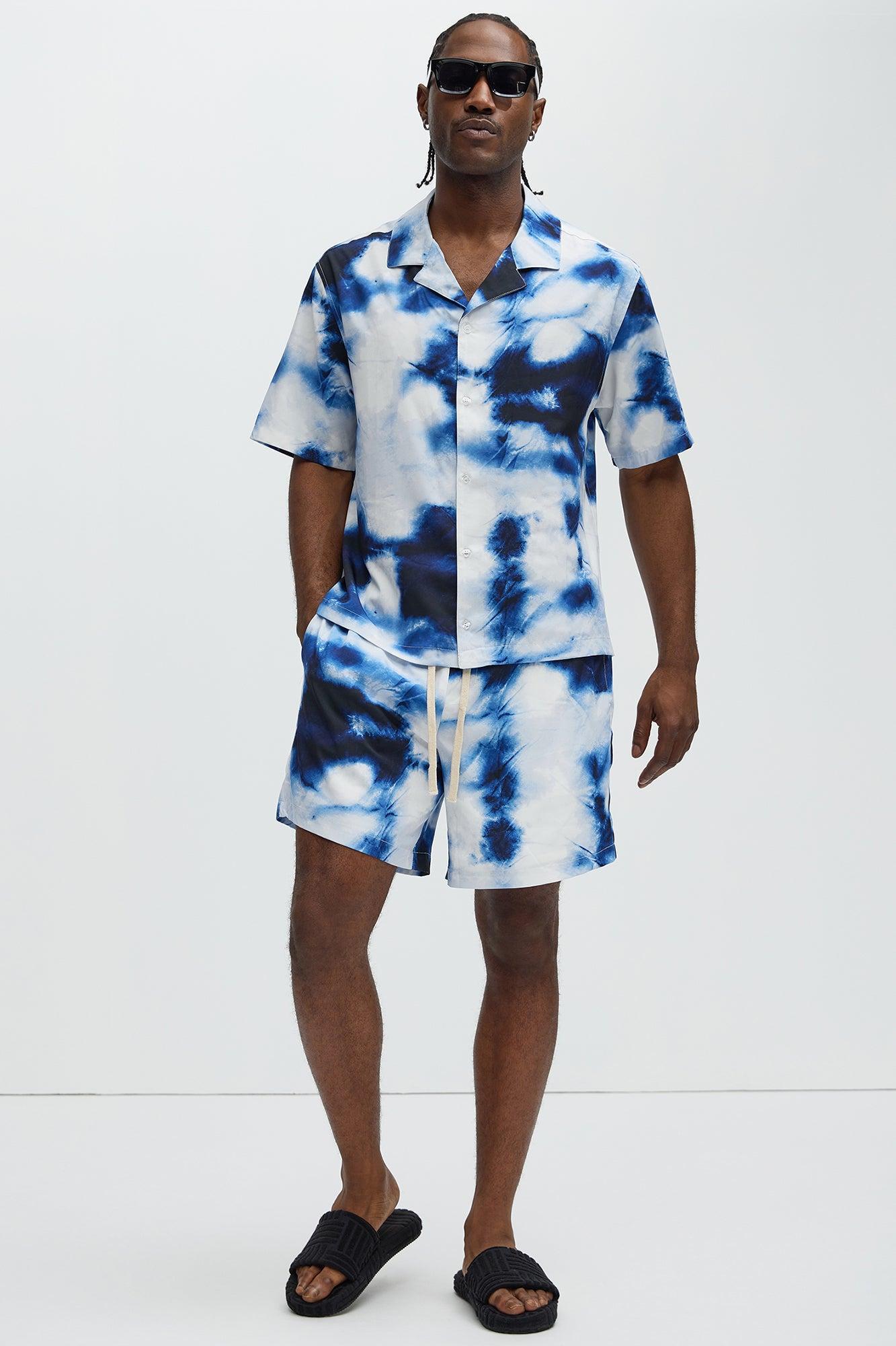 Barclay Tie Dye Shirt - Blue/combo Product Image