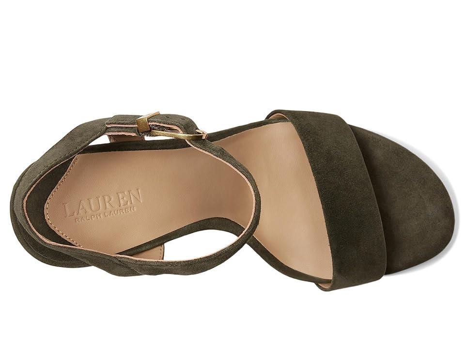 Lauren Ralph Lauren Gwen Suede Sandals (Dark ) Women's Sandals Product Image