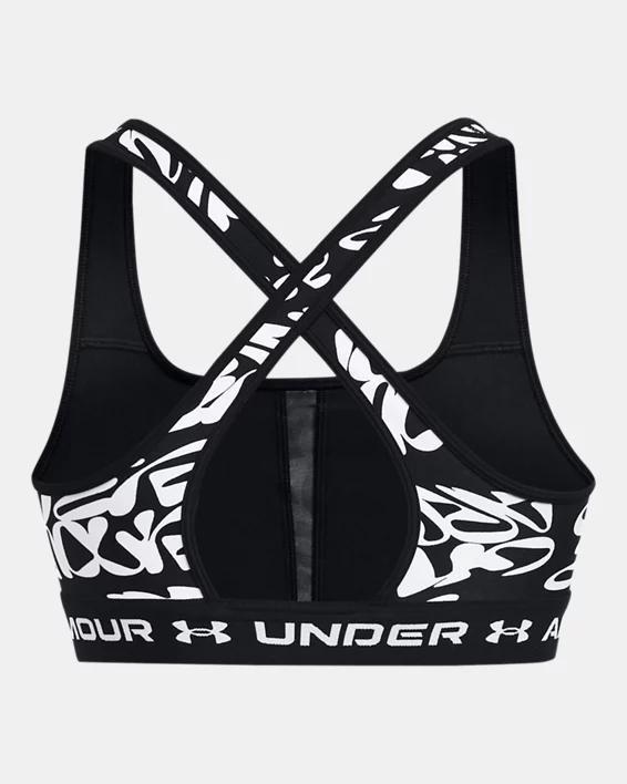 Women's Armour® Mid Crossback Printed Sports Bra Product Image