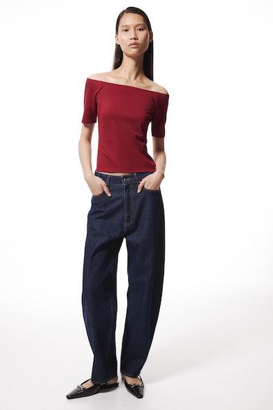 Off-the-shoulder Jersey Top Product Image