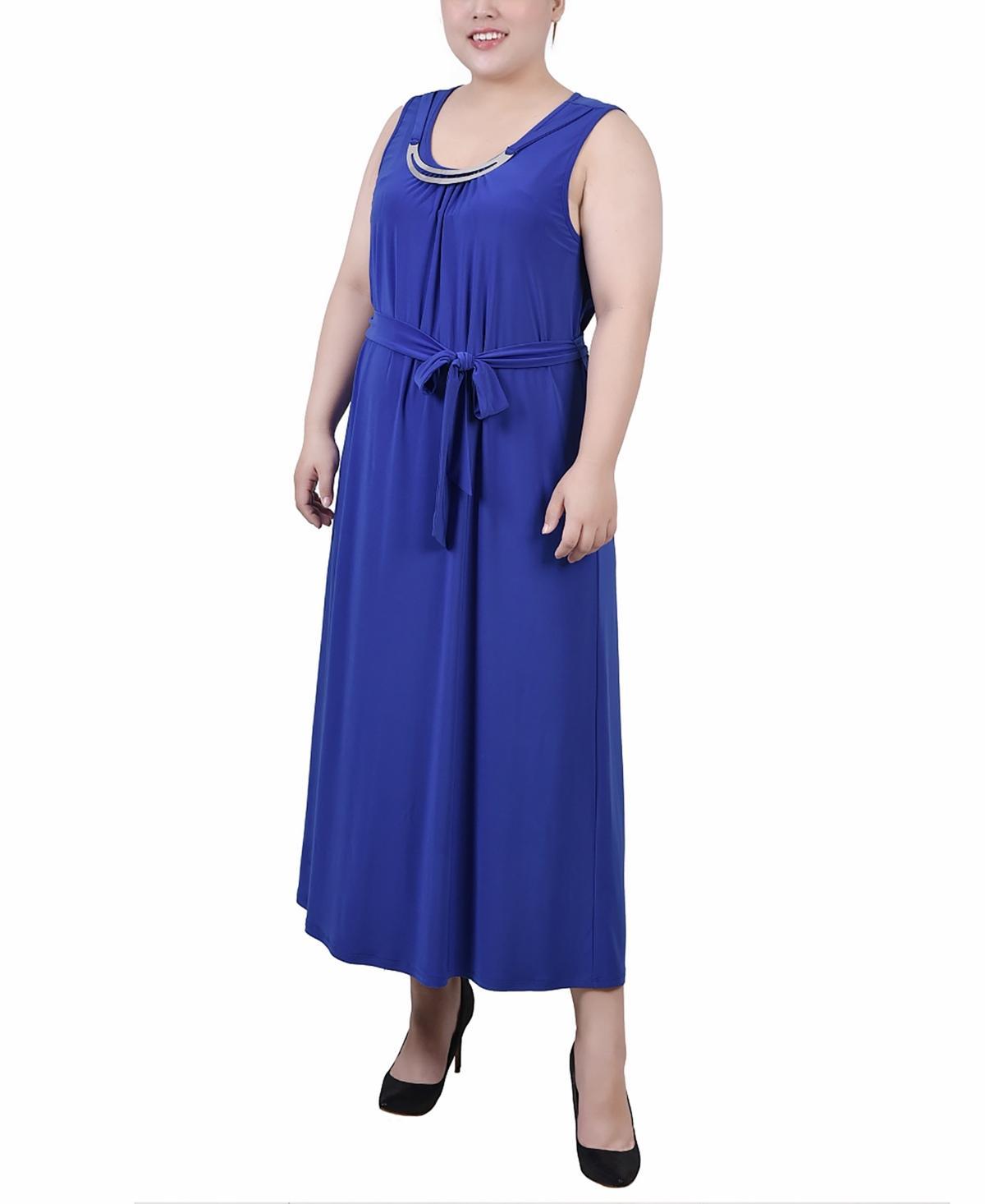 Ny Collection Plus Size Ankle Length Sleeveless Dress Product Image