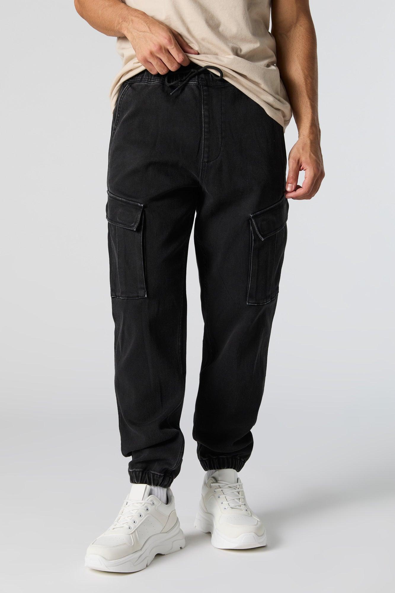 Denim Cargo Jogger Male Product Image